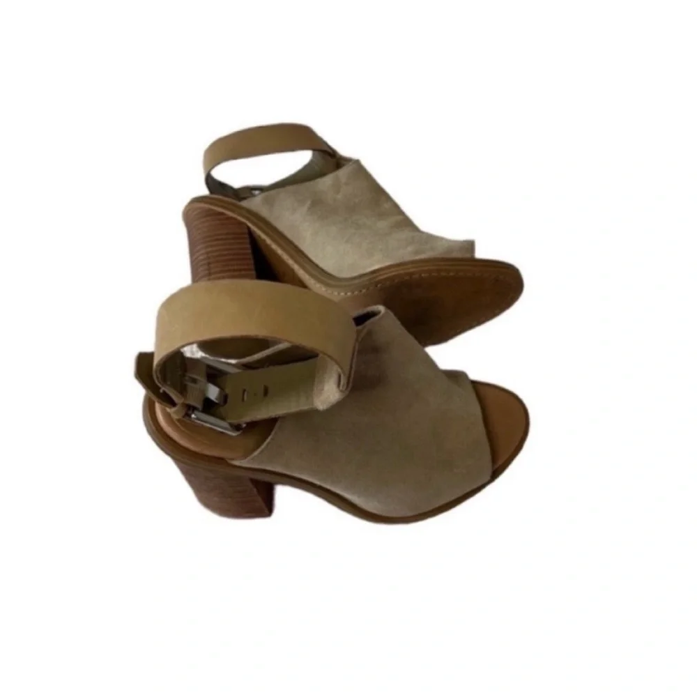 Marc Fisher Vashi Ankle Strap Suede Heeled Bootie 8